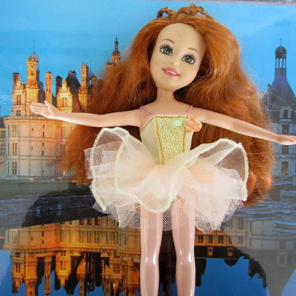 WEE 3 FRIENDS DOLL, LILA, in BALLERINA COSTUME TUTU, FABULOUS RED HAIR!